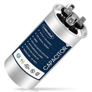HVAC Capacitor 70/5 uF 70+5 MFD 370VAC or 440VAC Dual Run Start Round A/C